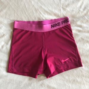 Nike Pro Spandex Athletic Running Shorts